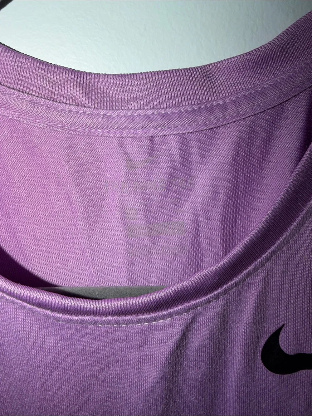 Nike Women’s Lavender Athletic Tank with Black Swoosh